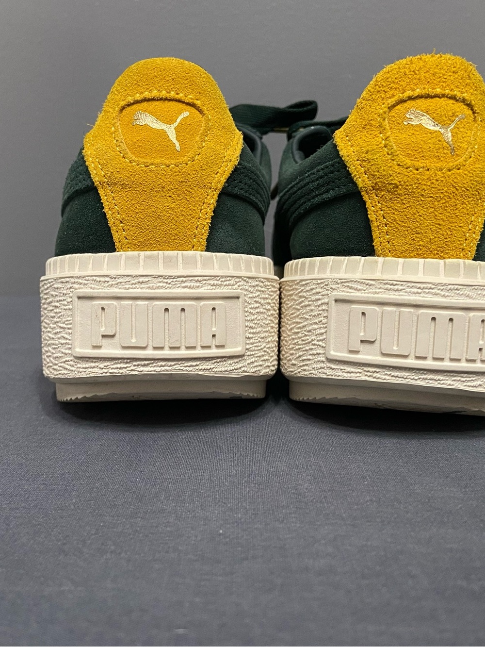 PUMA Platform Suede Trace Bold Womens Sneaker Shoes Scarab-Lemon Skater 10 - Picture 7 of 17